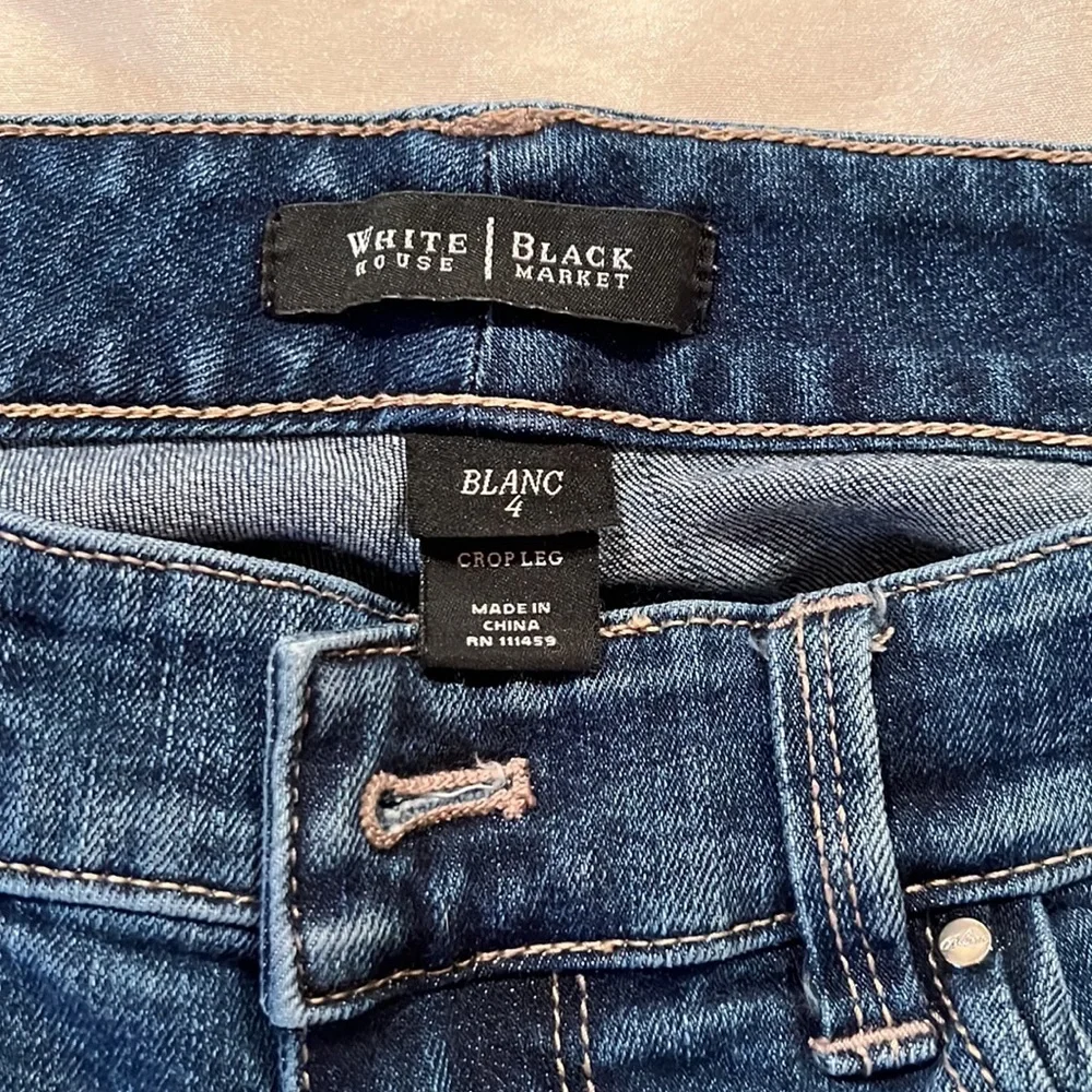 WHBM embellished crop jeans - Picture 2 of 4